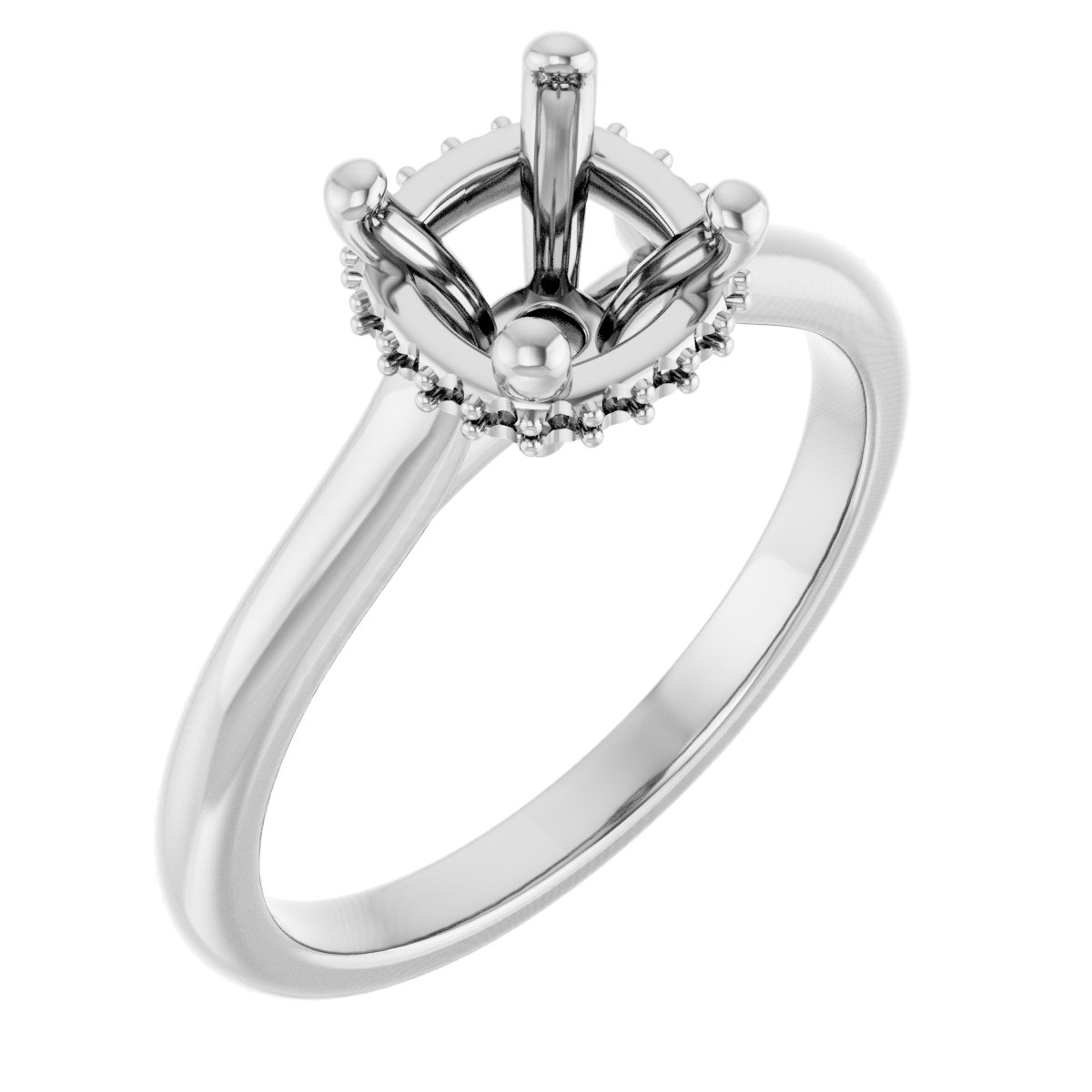 Hidden Halo-Style Engagement Ring
