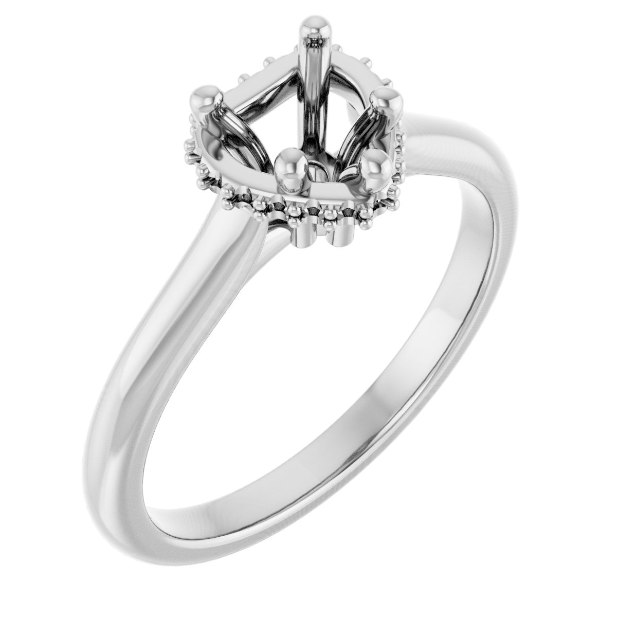 Hidden Halo-Style Engagement Ring