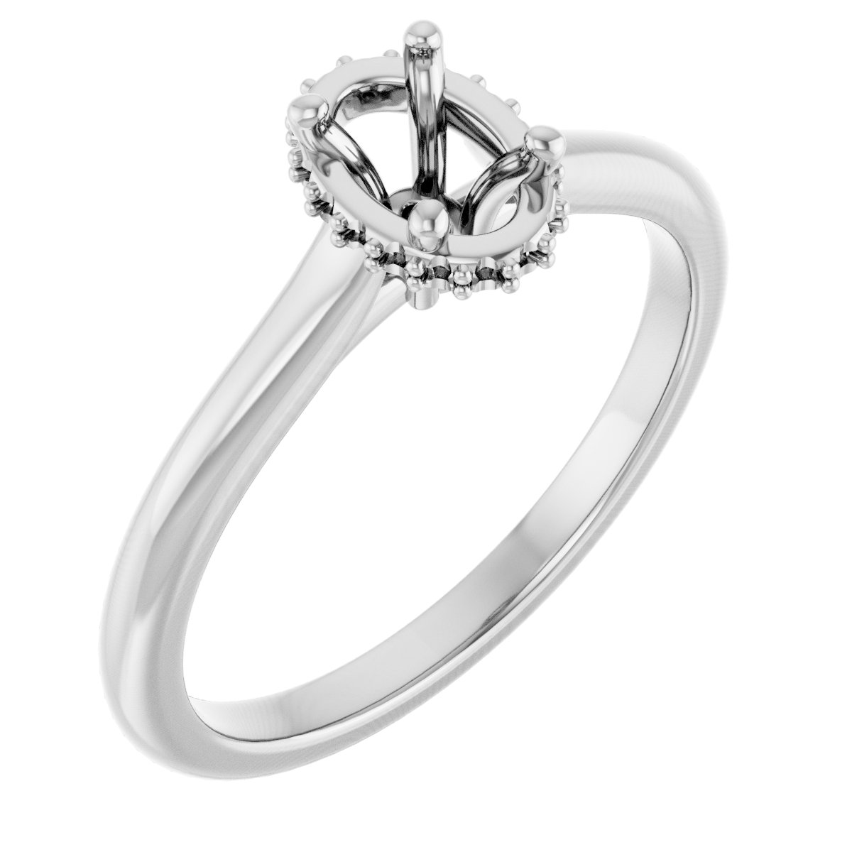 Hidden Halo-Style Engagement Ring