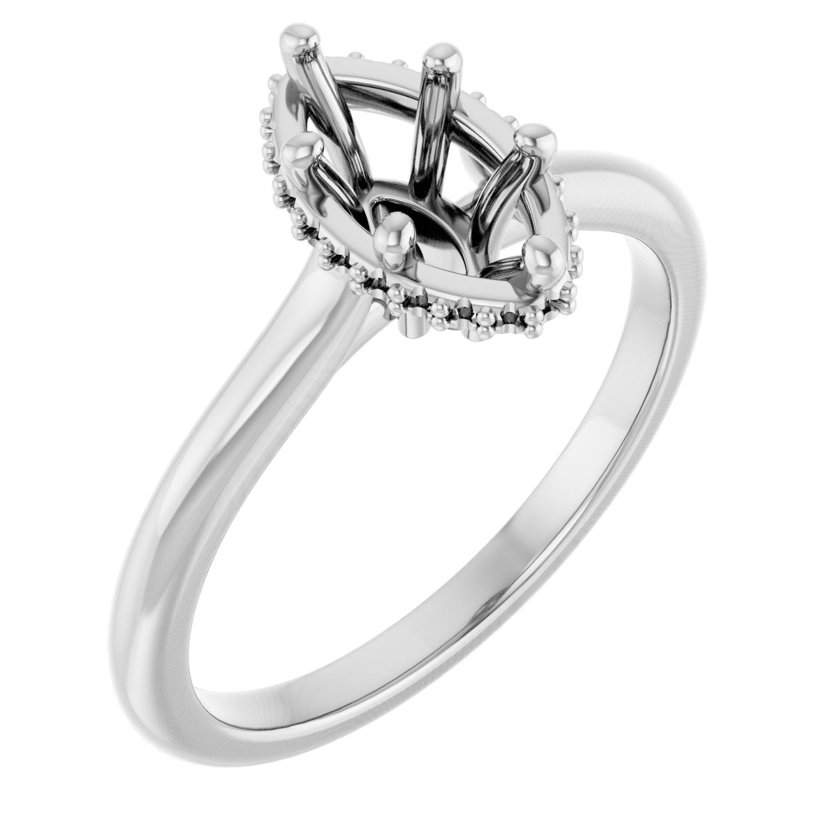 Hidden Halo-Style Engagement Ring