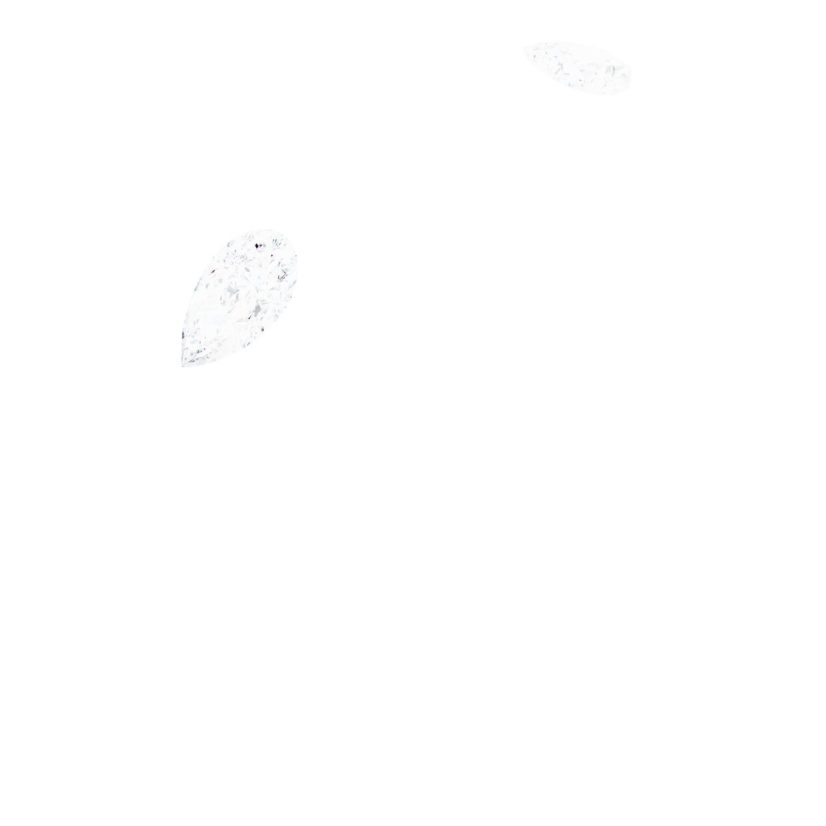 Pear Side-Stone Open Shank