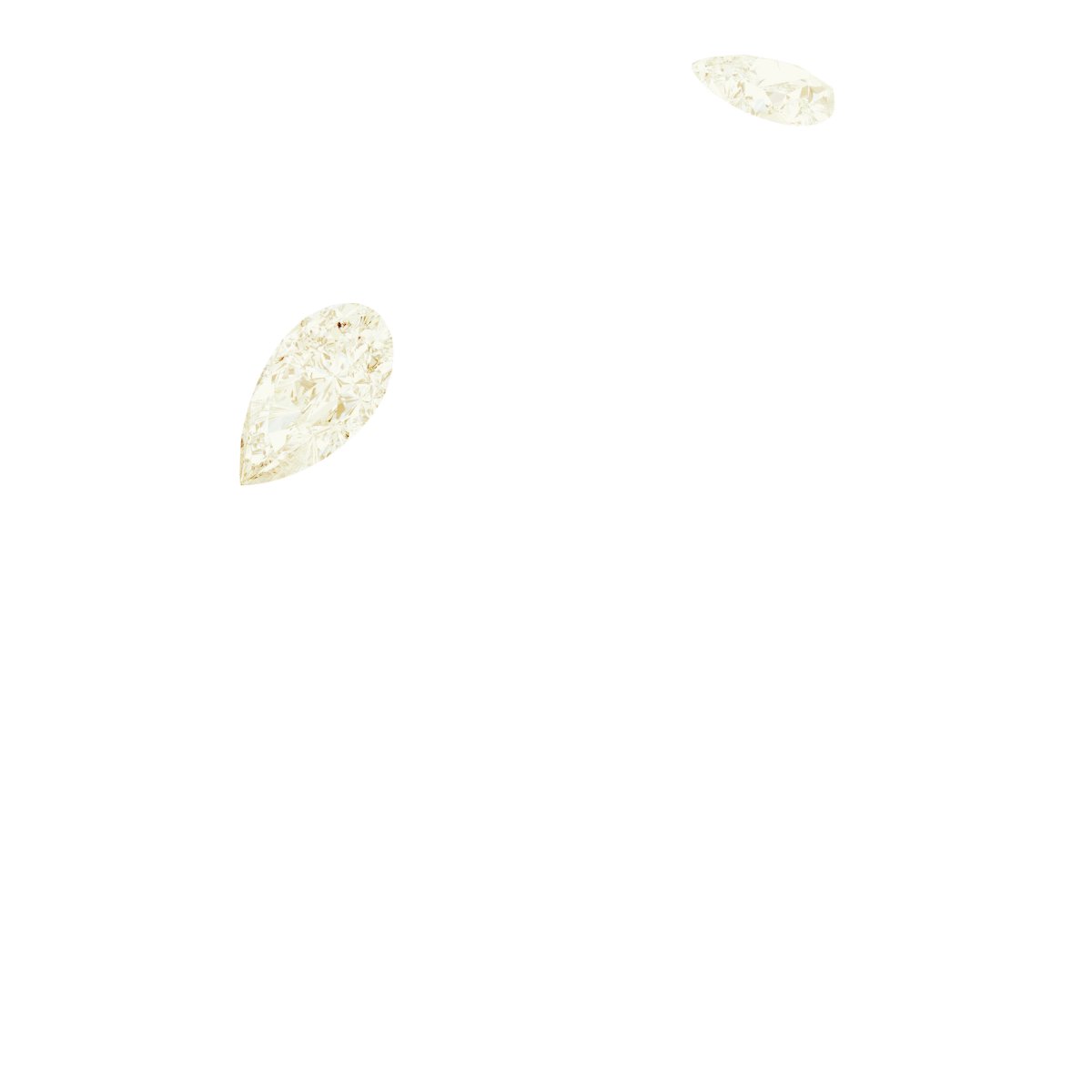 Pear Side-Stone Open Shank