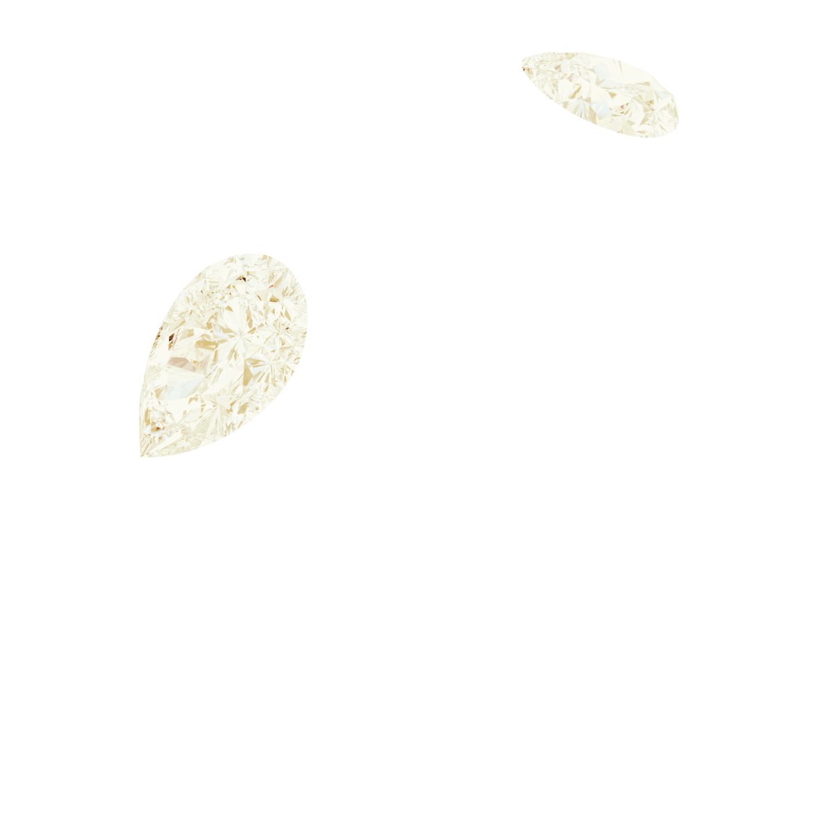 Pear Side-Stone Open Shank