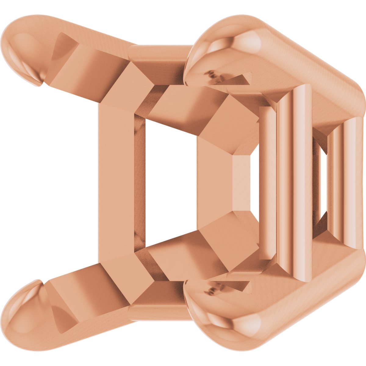 Pre-Notched Claw-Prong Earring Setting