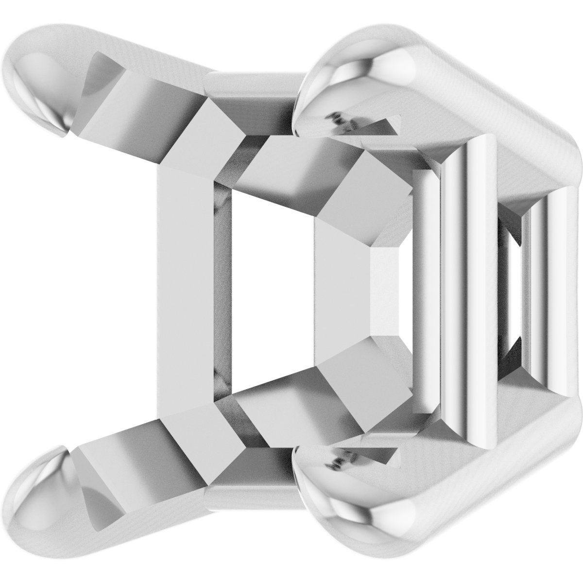 Pre-Notched Claw-Prong Earring Setting
