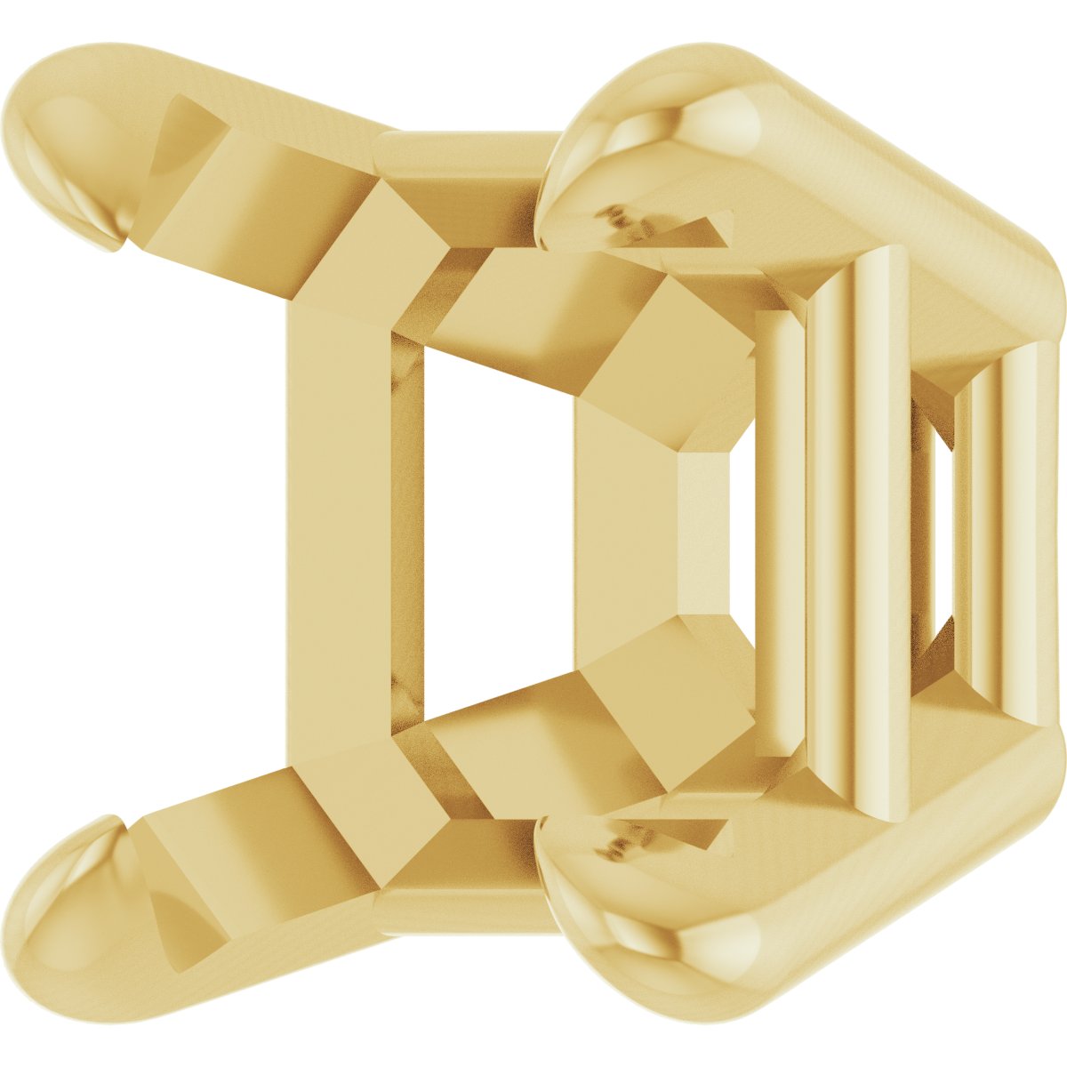 Pre-Notched Claw-Prong Earring Setting