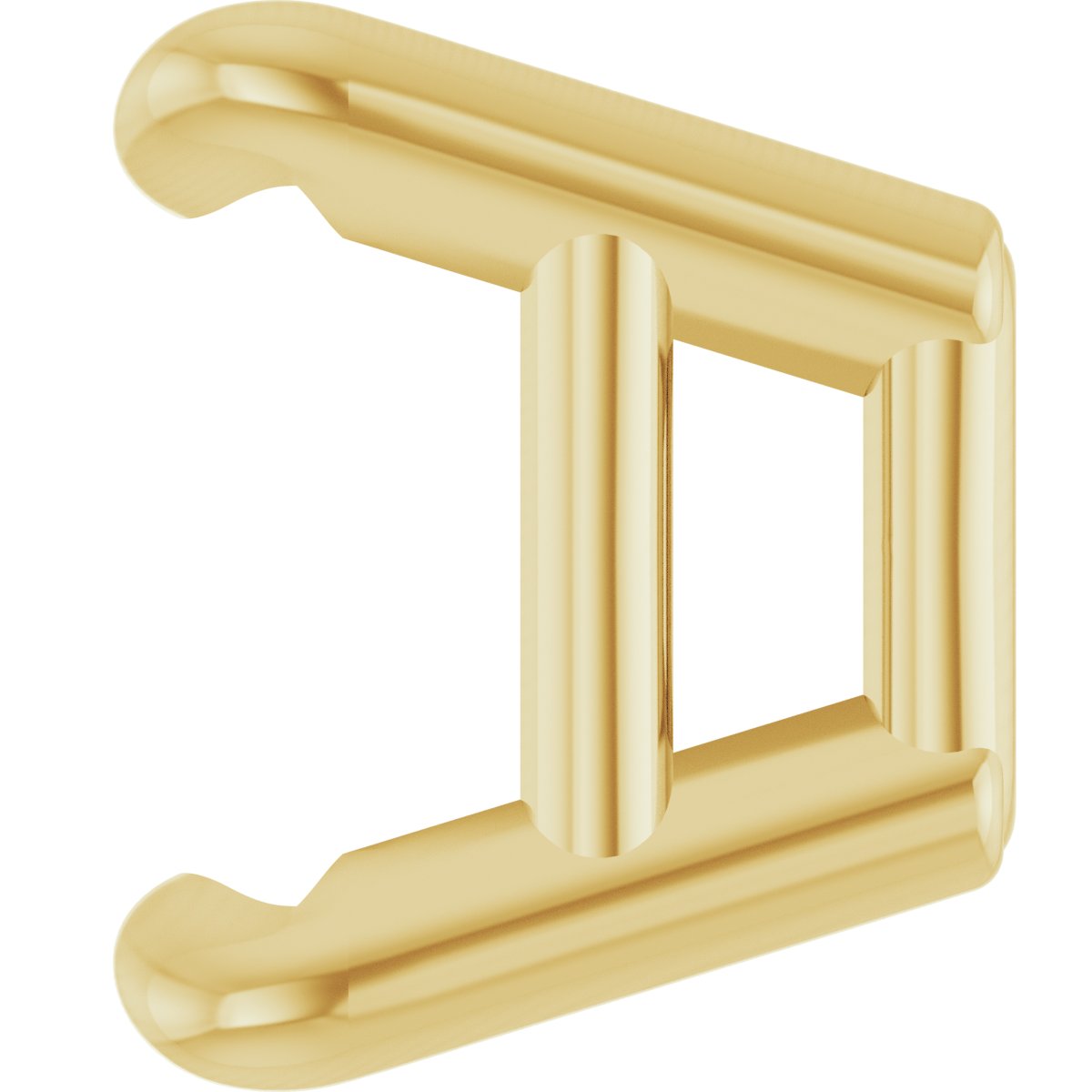 Pre-Notched Claw-Prong Earring Setting