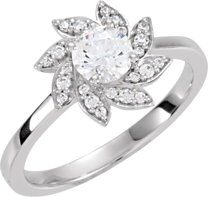 Floral Engagement Ring Mounting