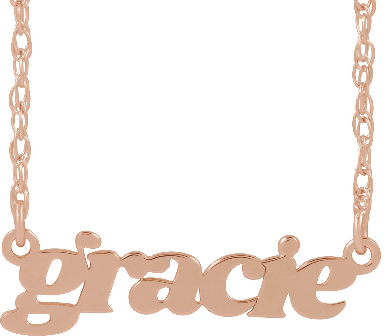 Retro Nameplate Necklace