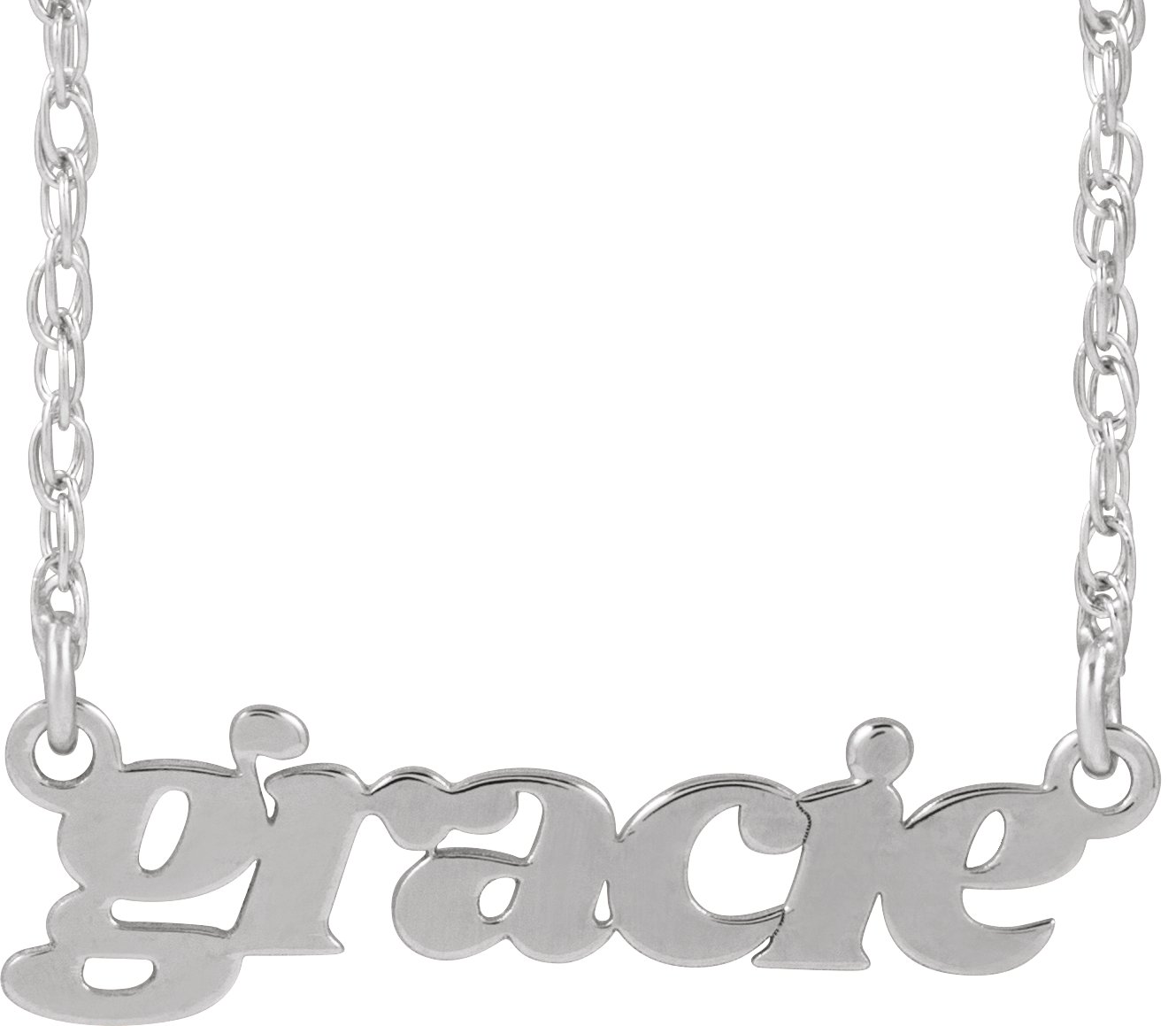 Retro Nameplate Necklace