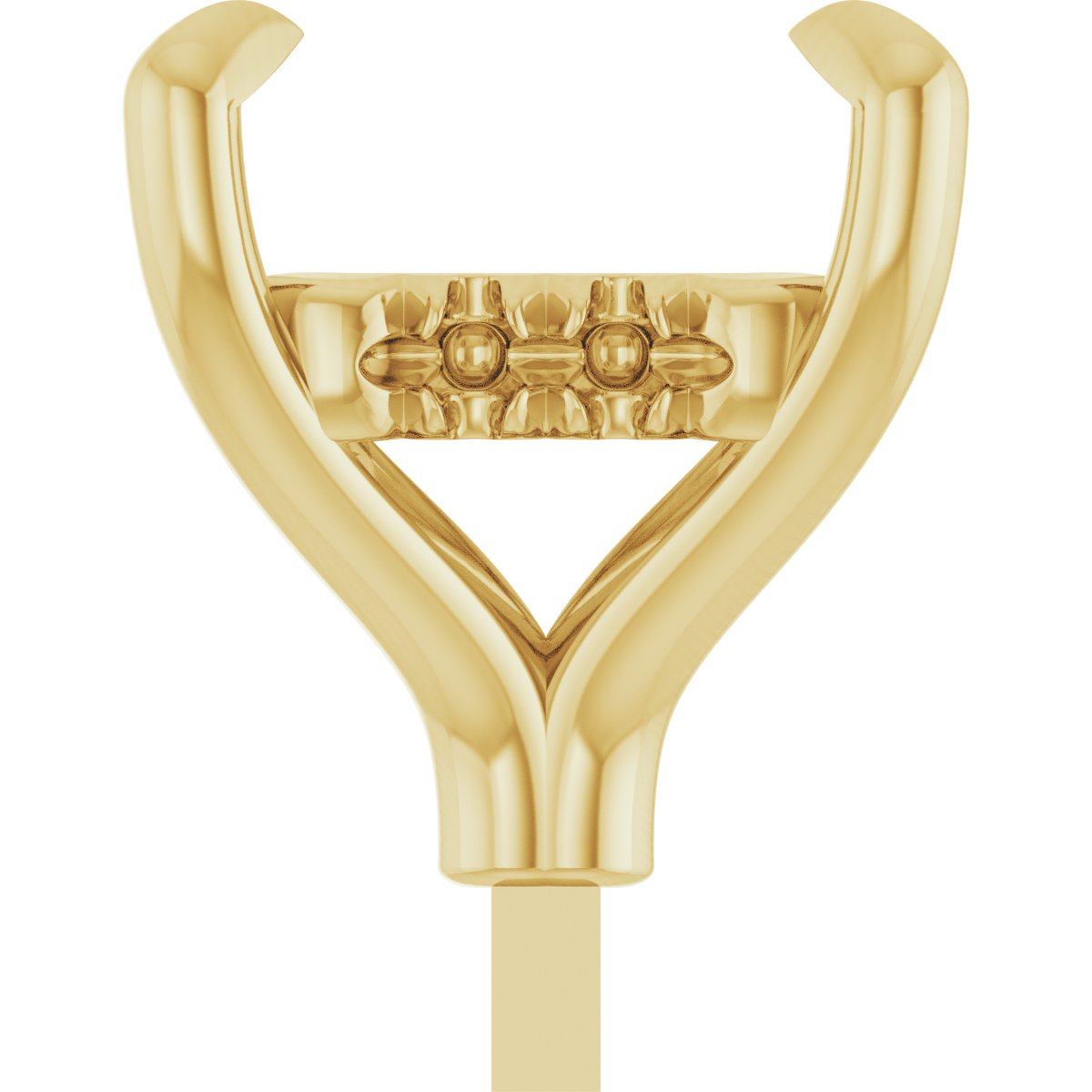 4-Prong Pre-Notched Claw Hidden Halo-Style Peg Setting