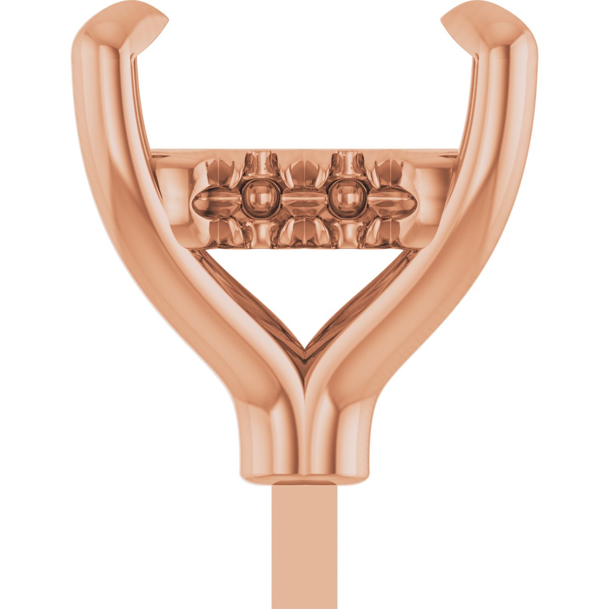 4-Prong Pre-Notched Claw Hidden Halo-Style Peg Setting