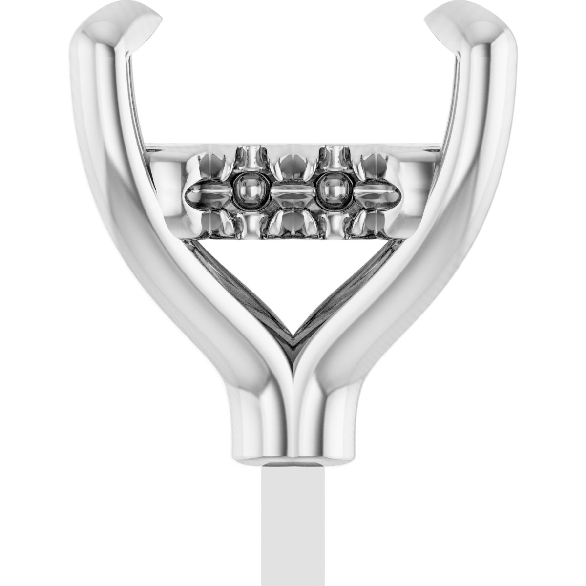 4-Prong Pre-Notched Claw Hidden Halo-Style Peg Setting