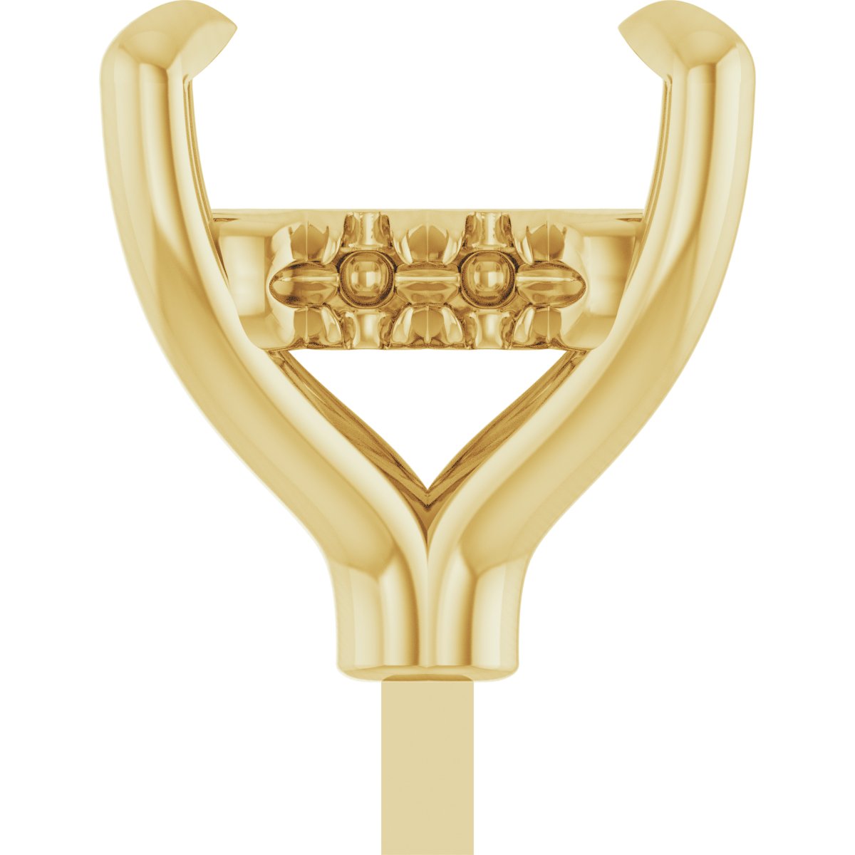 4-Prong Pre-Notched Claw Hidden Halo-Style Peg Setting