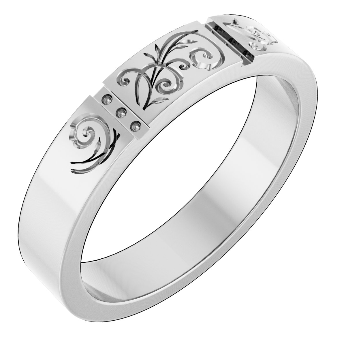 Accented Floral Band