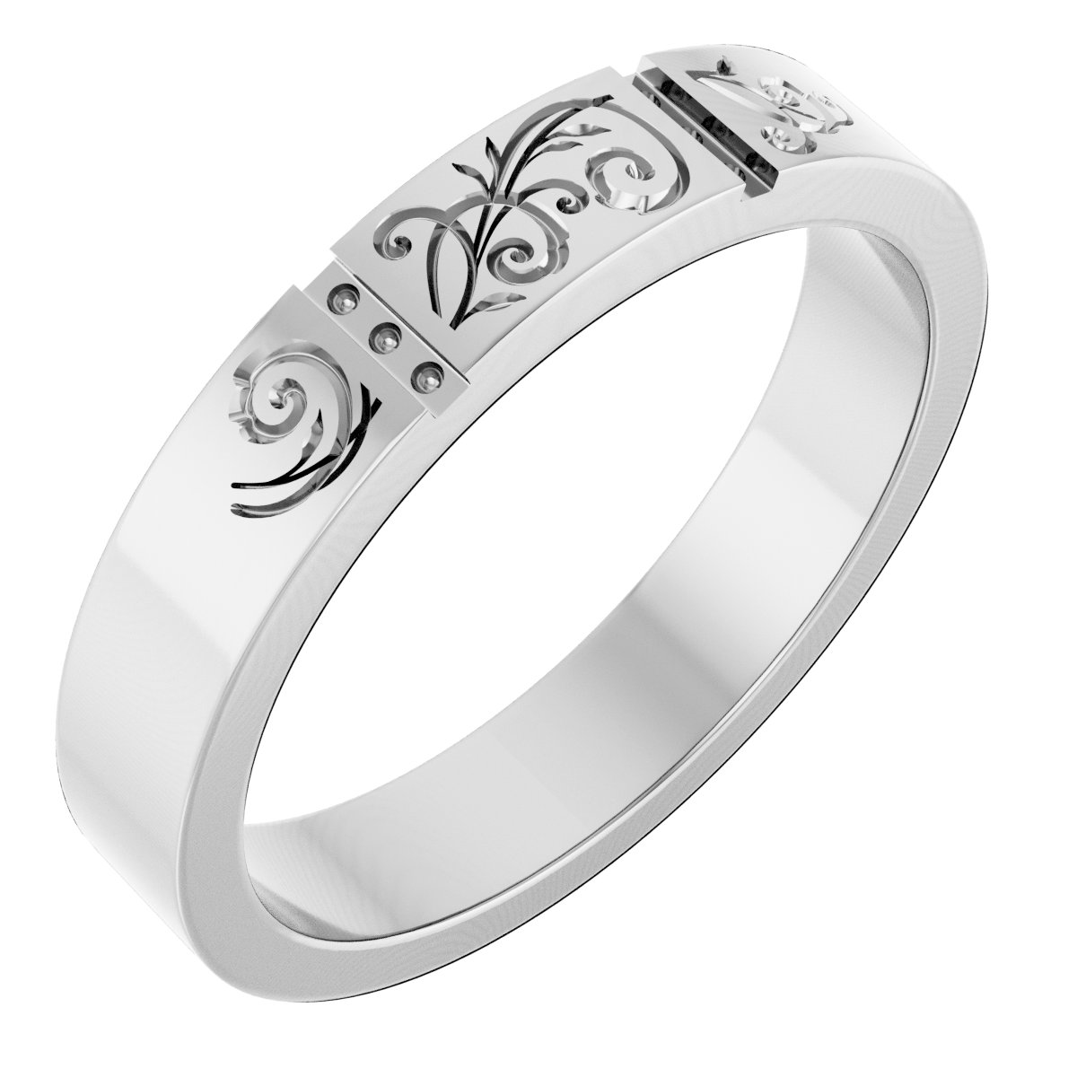 Accented Floral Band