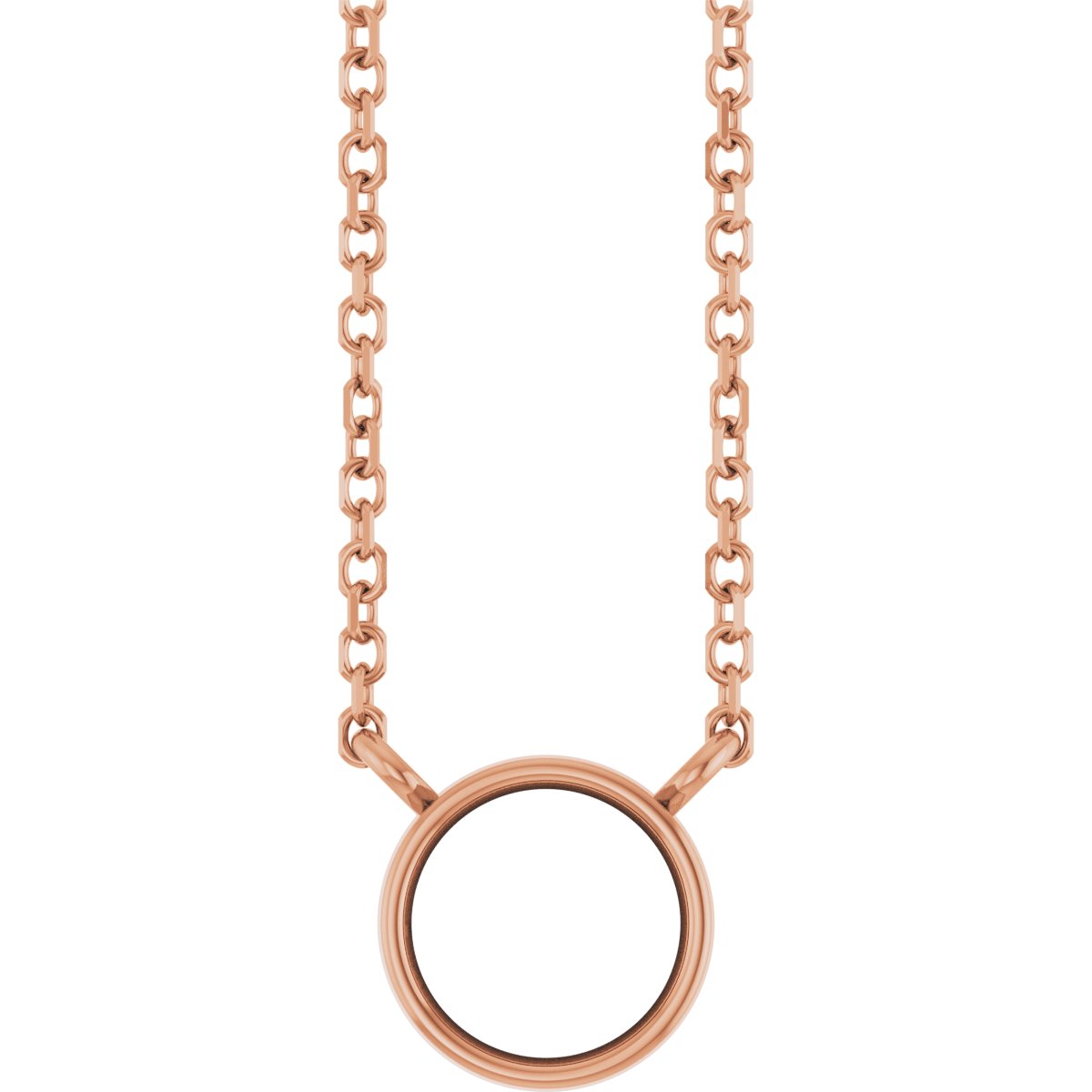 Bezel-Set Solitaire Necklace