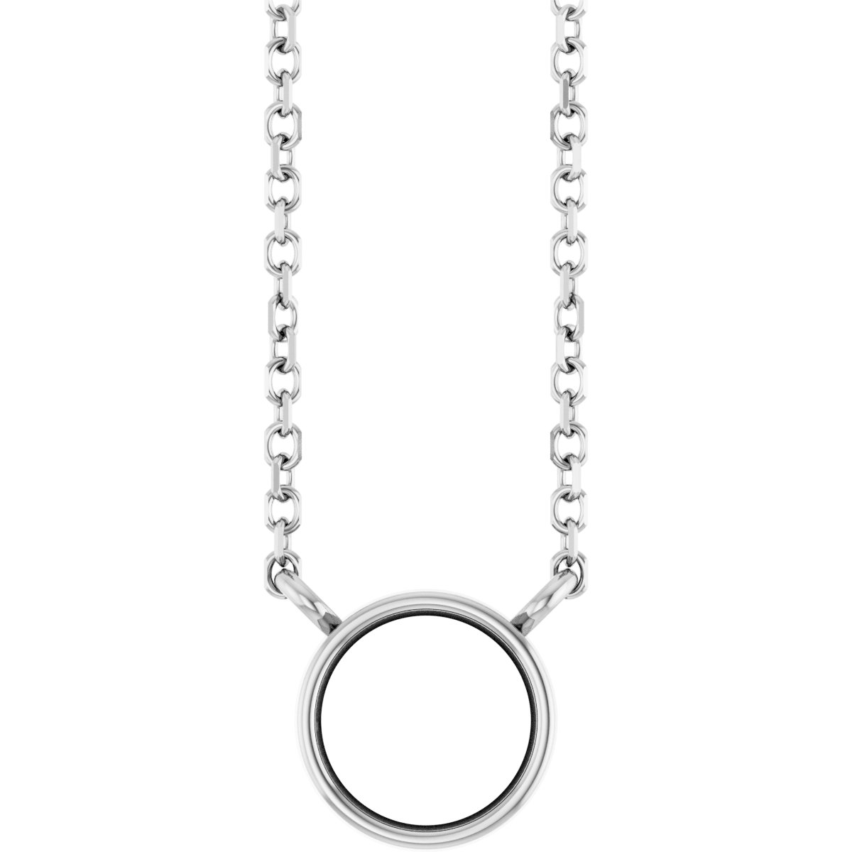 Bezel-Set Solitaire Necklace