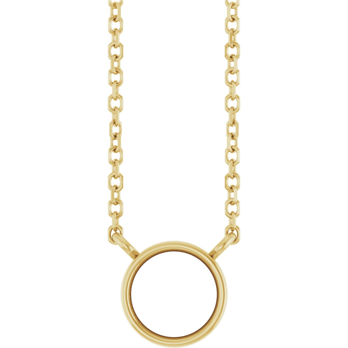 Bezel-Set Solitaire Necklace