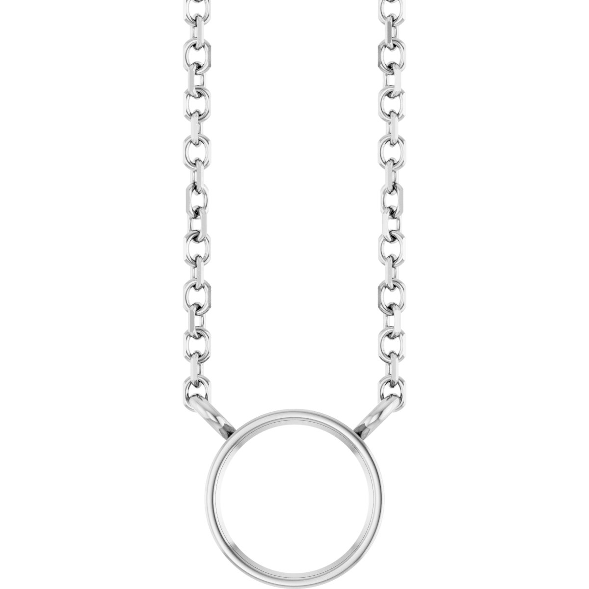 Bezel-Set Solitaire Necklace