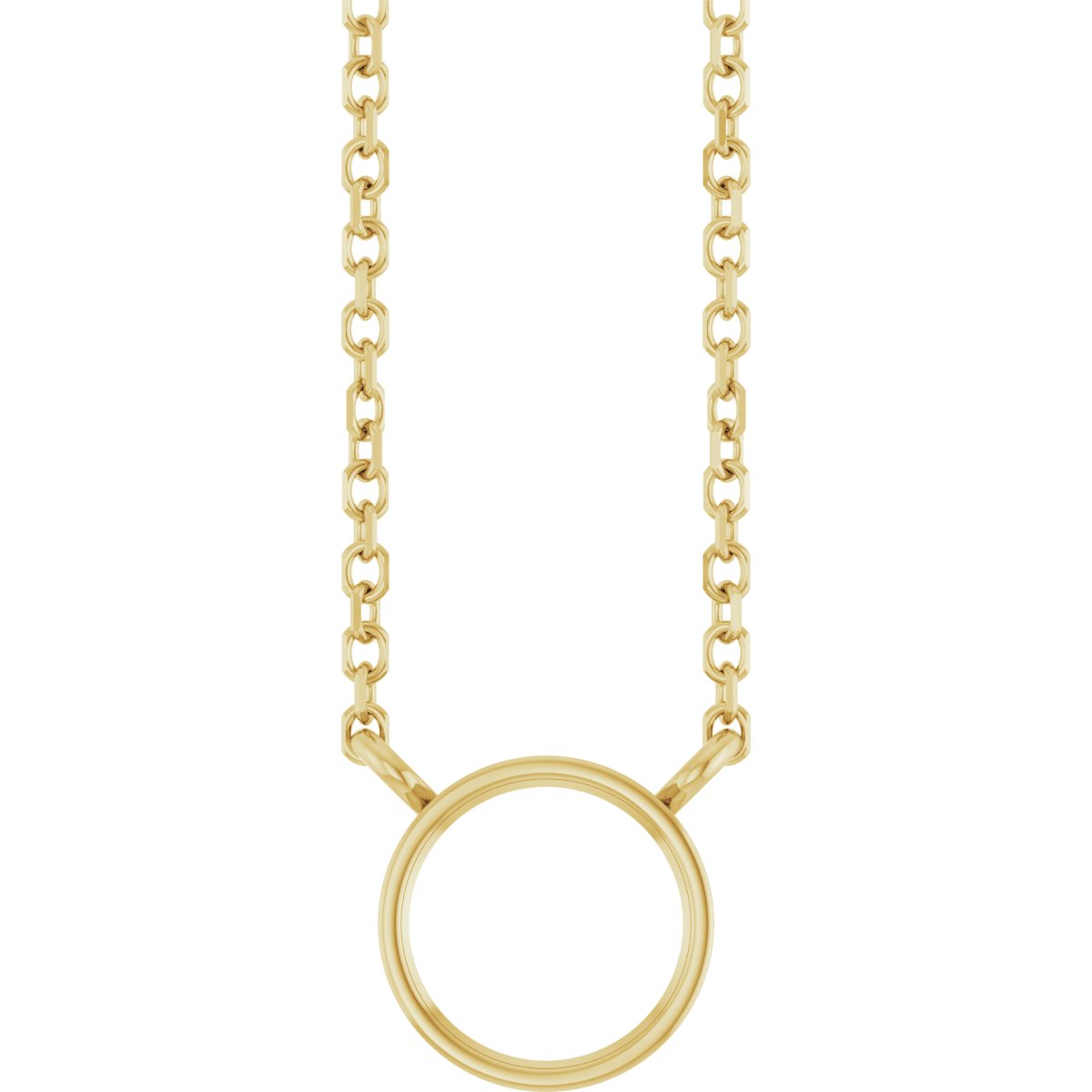 Bezel-Set Solitaire Necklace