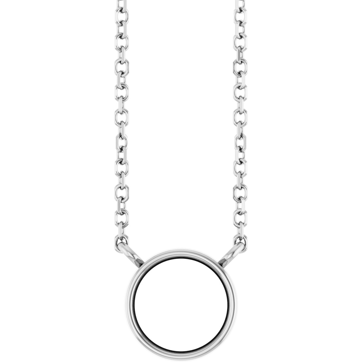 Bezel-Set Solitaire Necklace