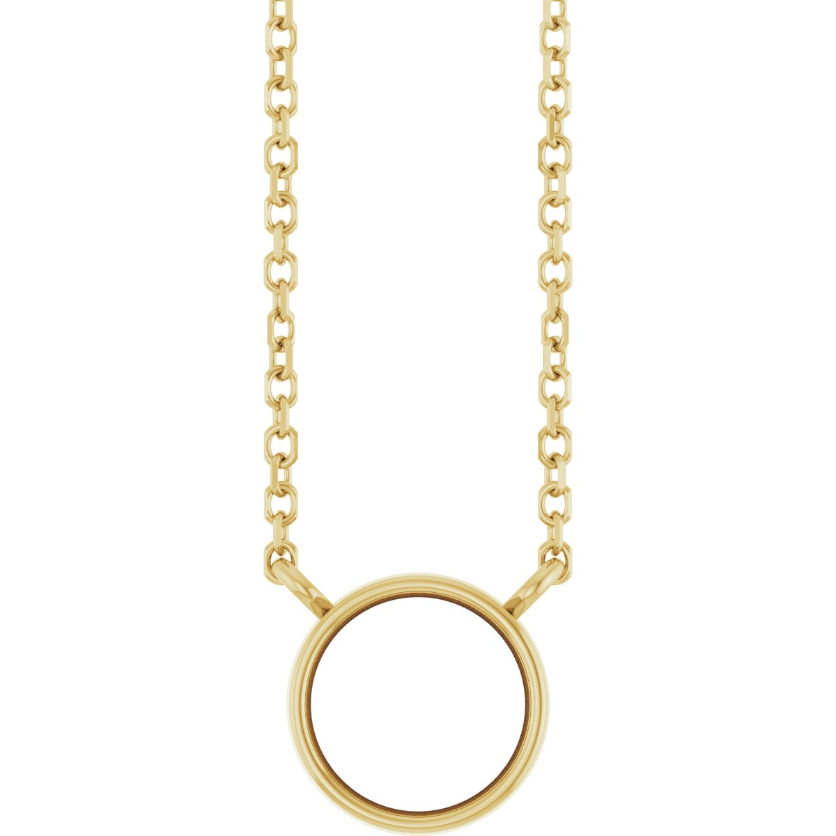 Bezel-Set Solitaire Necklace