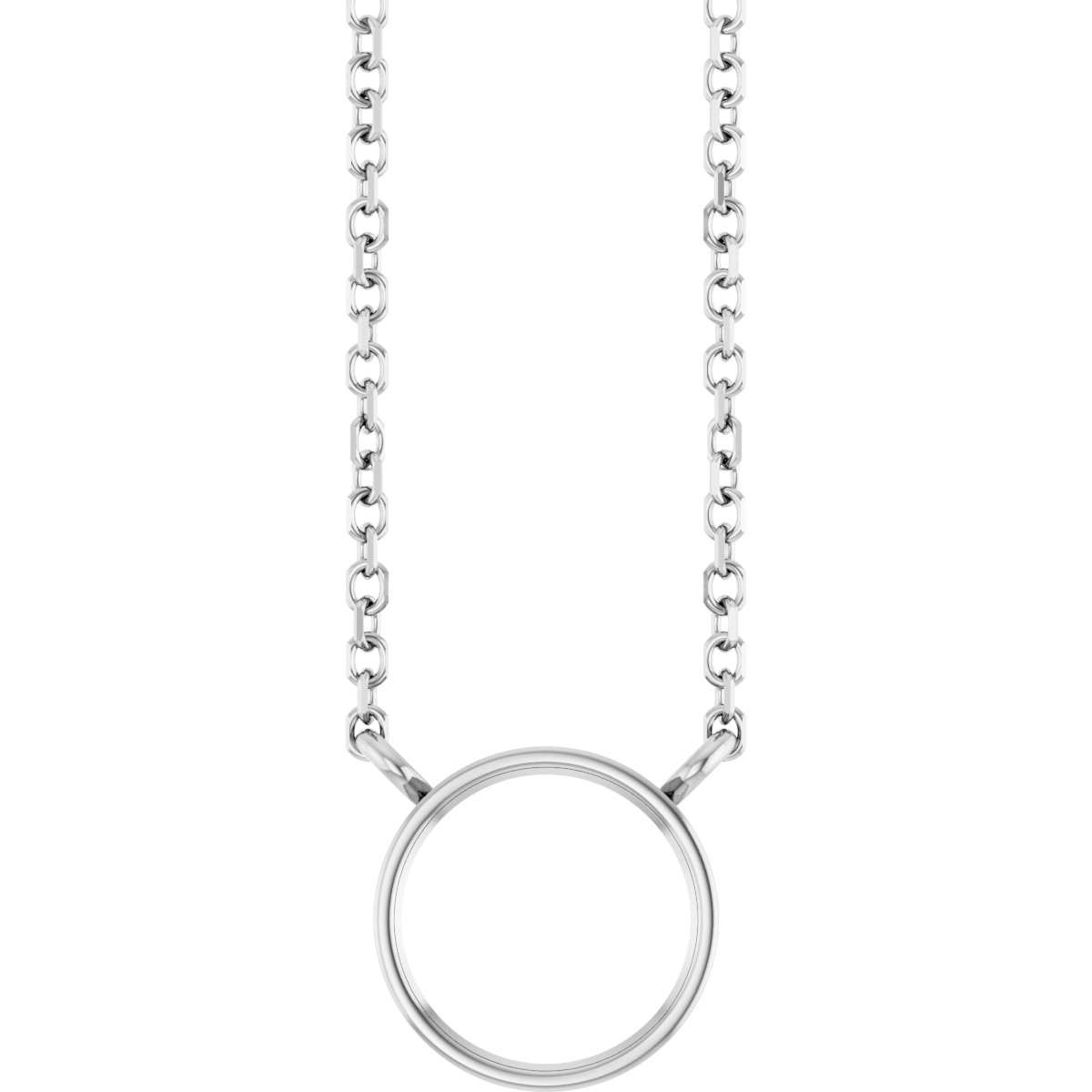 Bezel-Set Solitaire Necklace