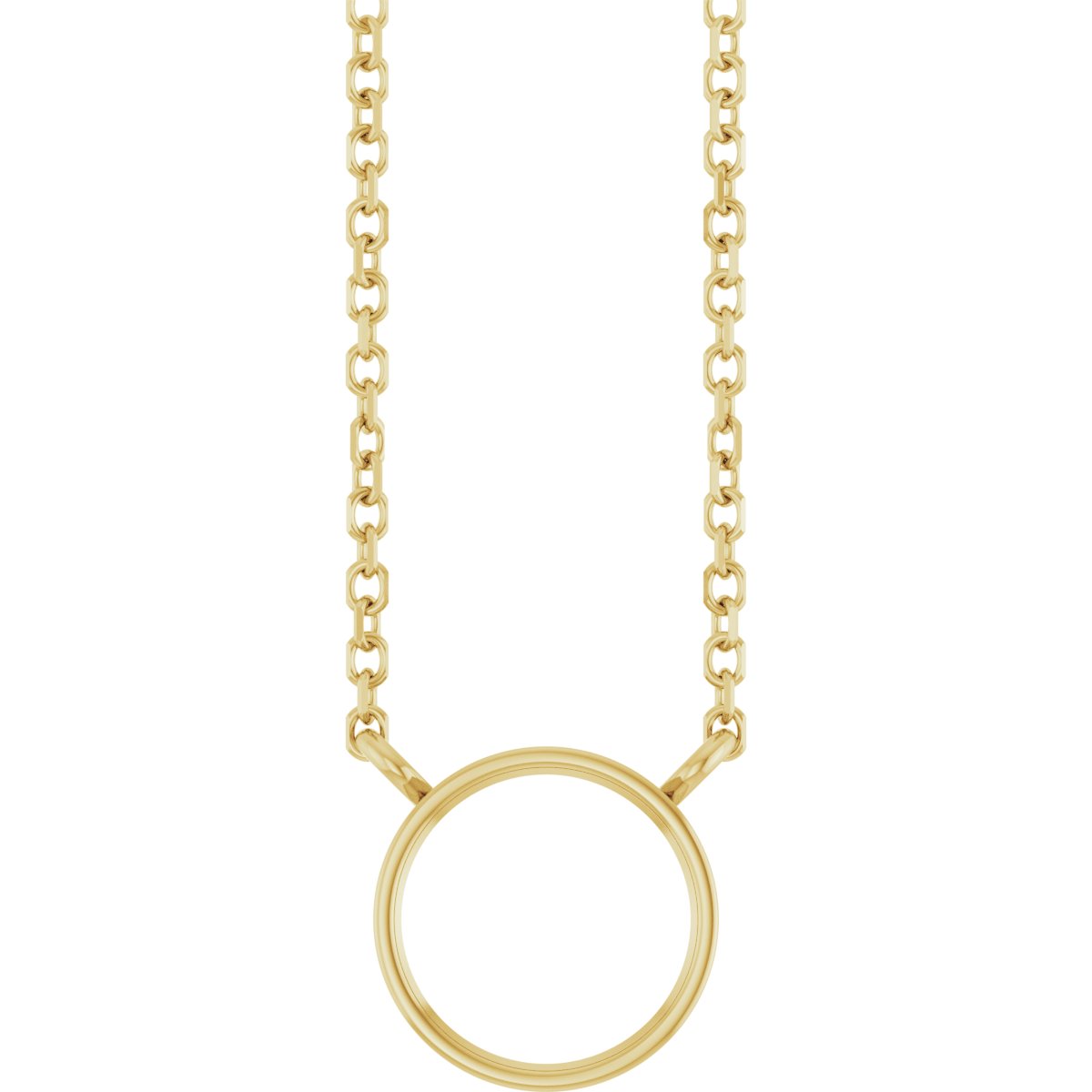 Bezel-Set Solitaire Necklace