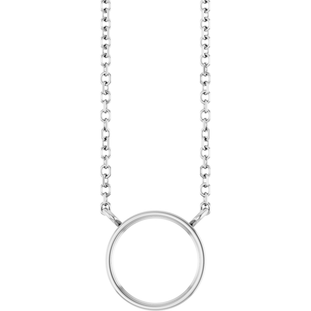 Bezel-Set Solitaire Necklace