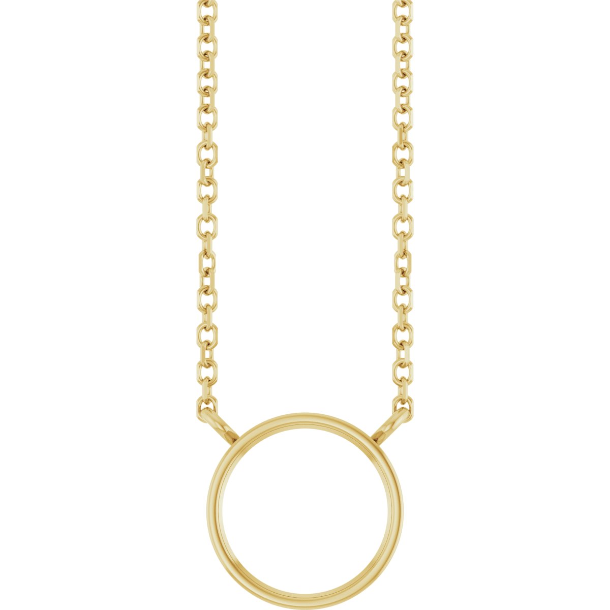 Bezel-Set Solitaire Necklace