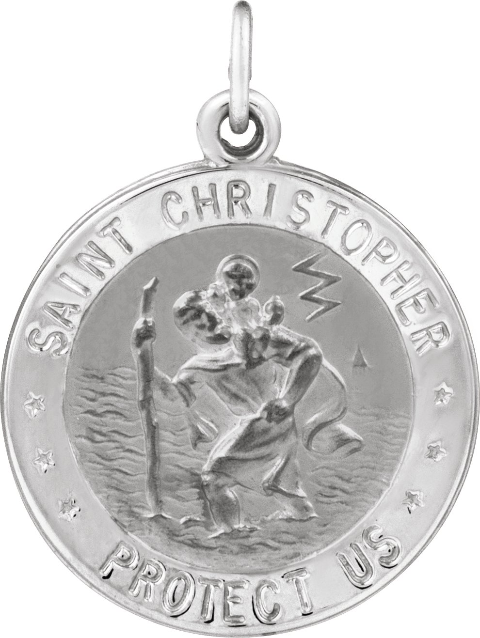 St. Christopher U.S. Navy Medal Necklace or Pendant