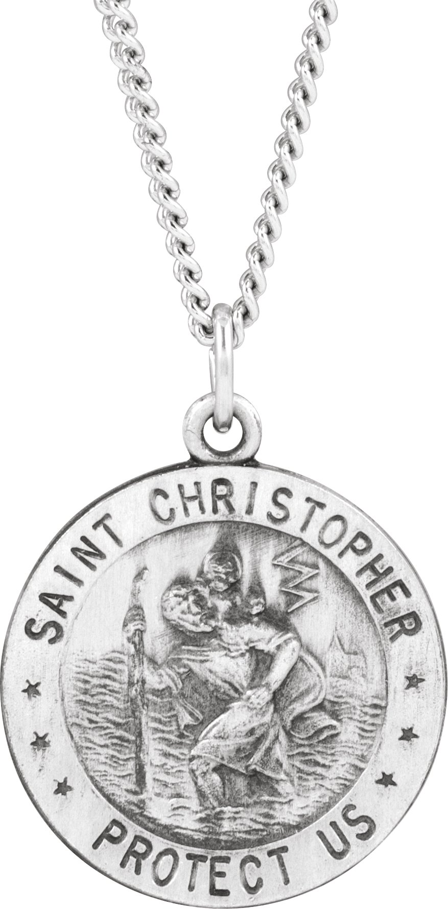 Reversible U.S. Army/St. Christopher Medal Necklace or Pendant