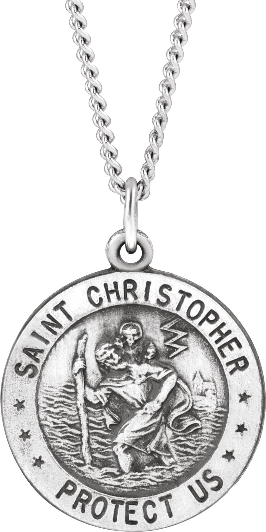 St. Christopher U.S. Navy Medal Necklace or Pendant