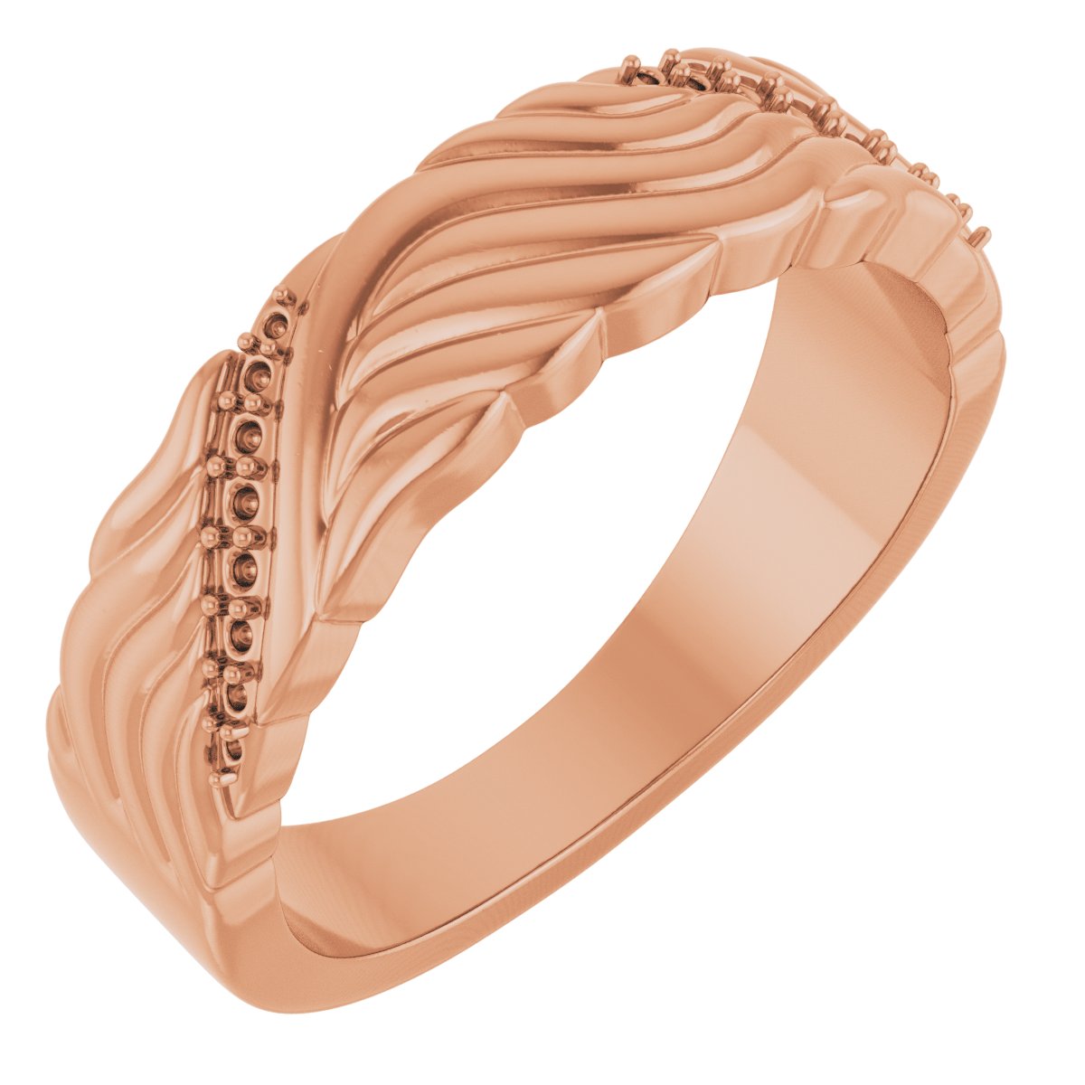 Accented Sculptural Band