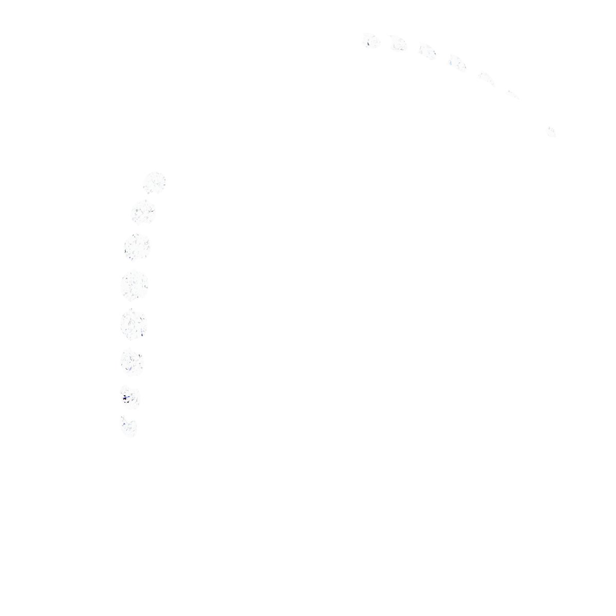.07 CTW Natural Diamond Band – 14K White Gold