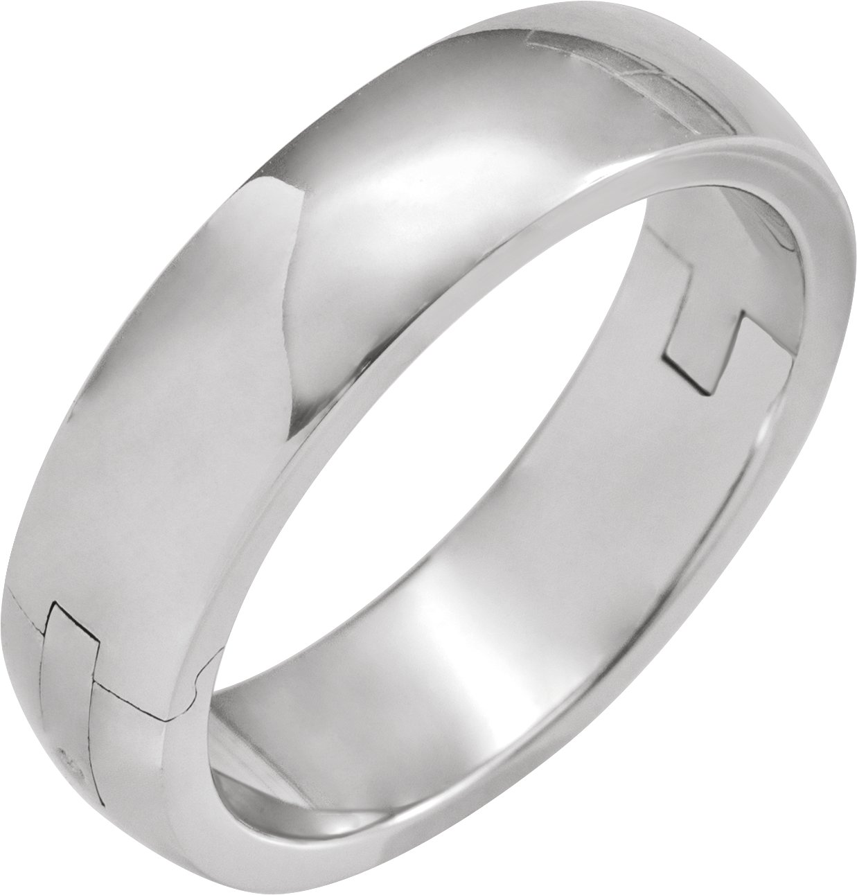 Platinum 2.7 mm CLIQ® Hinged Adjustable Band Size 4