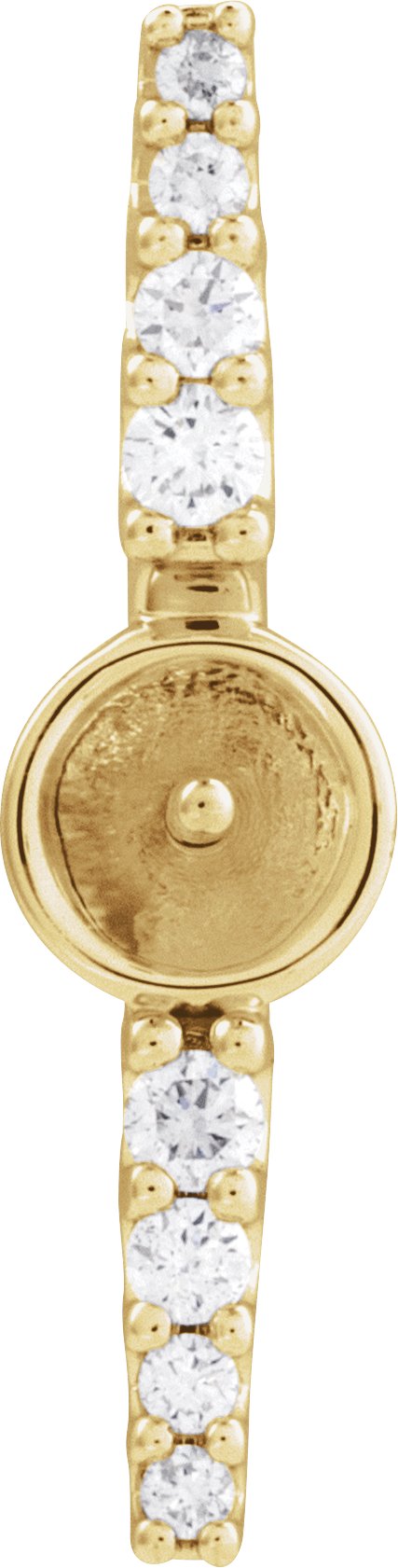 Accented Pearl Bar Necklace or Pendant