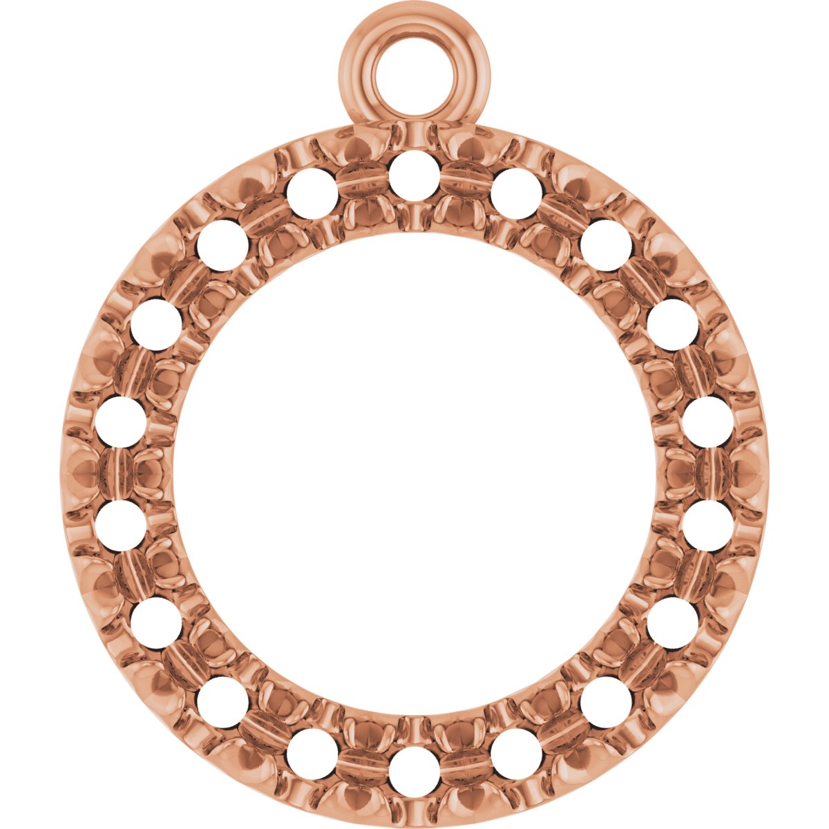 Accented Circle Dangle
