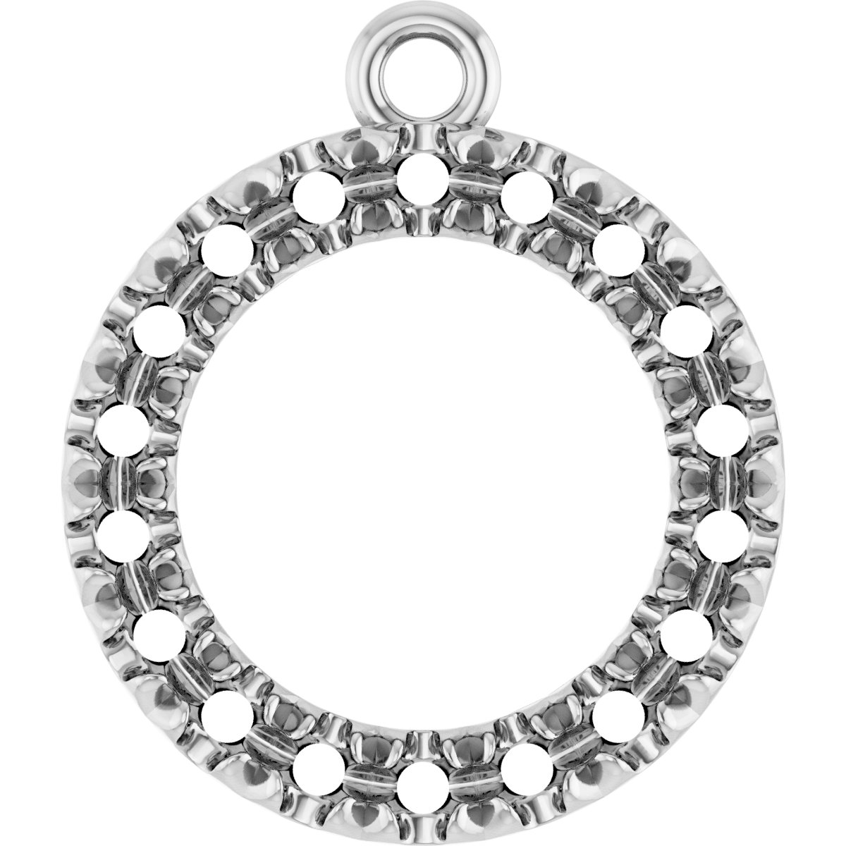 Accented Circle Dangle