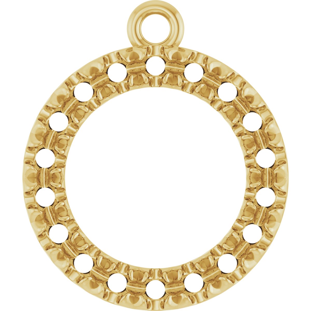Accented Circle Dangle