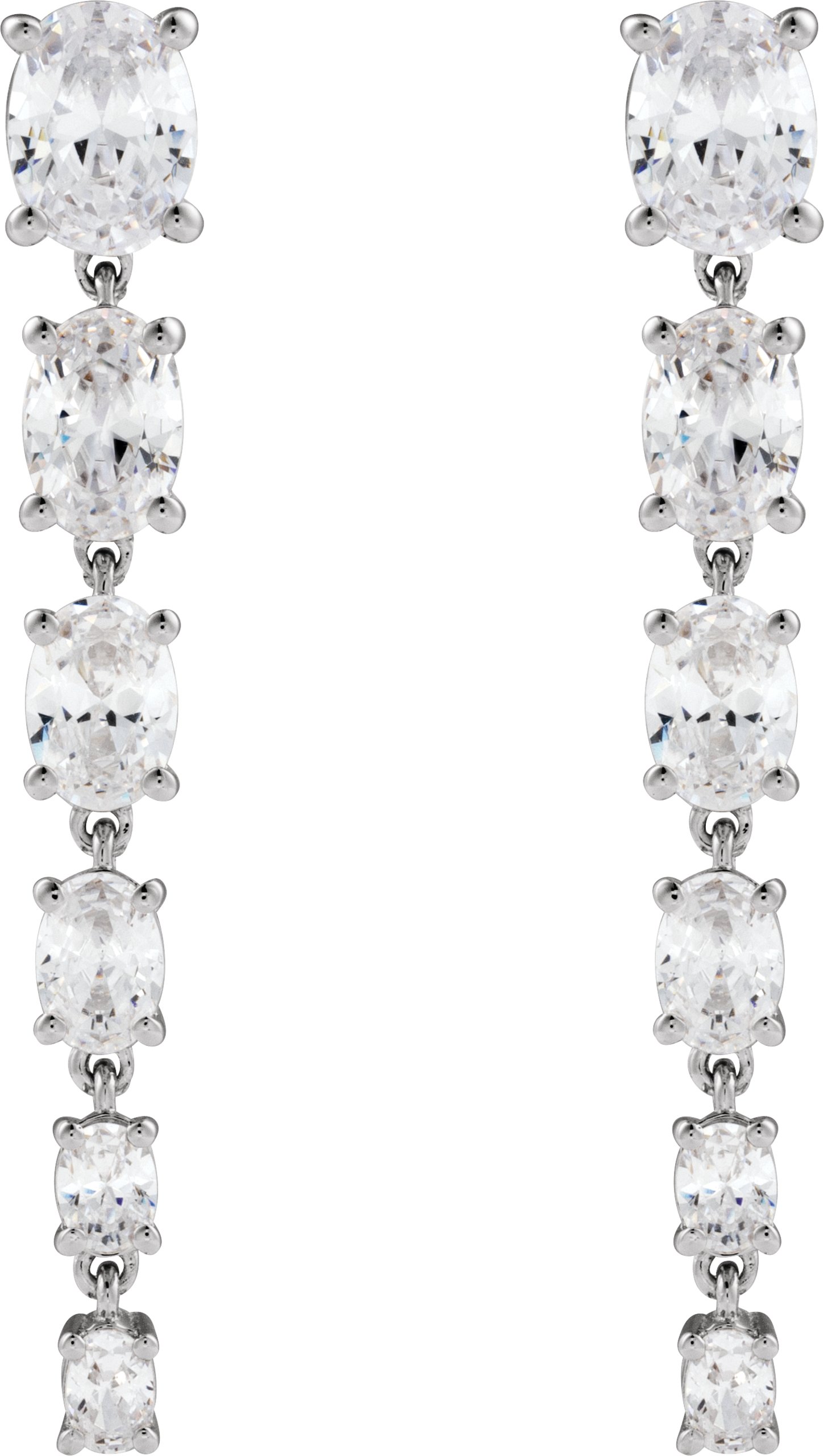 3 1/4 Lab-Grown Diamond Earrings view 2