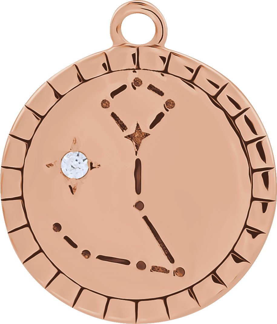 Accented Constellation Zodiac Dangle