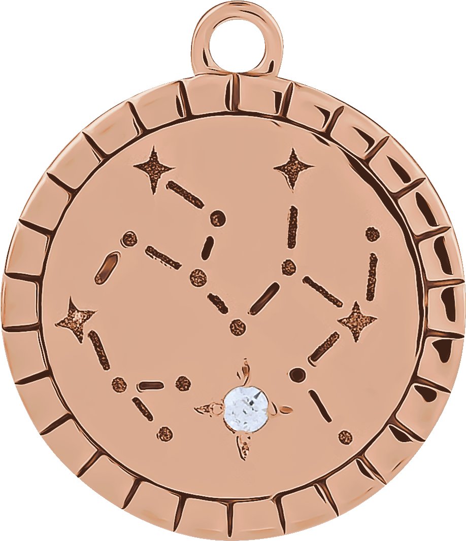 Accented Constellation Zodiac Dangle