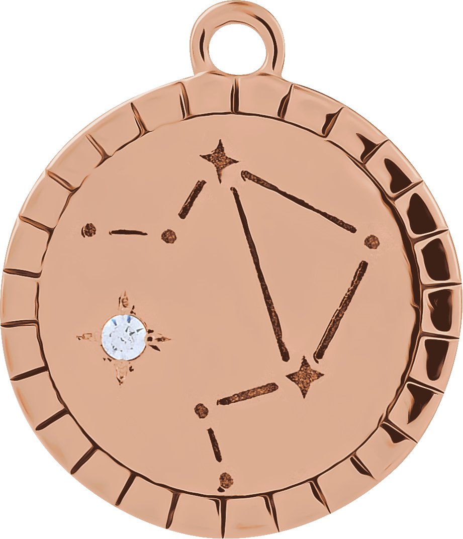 Accented Constellation Zodiac Dangle