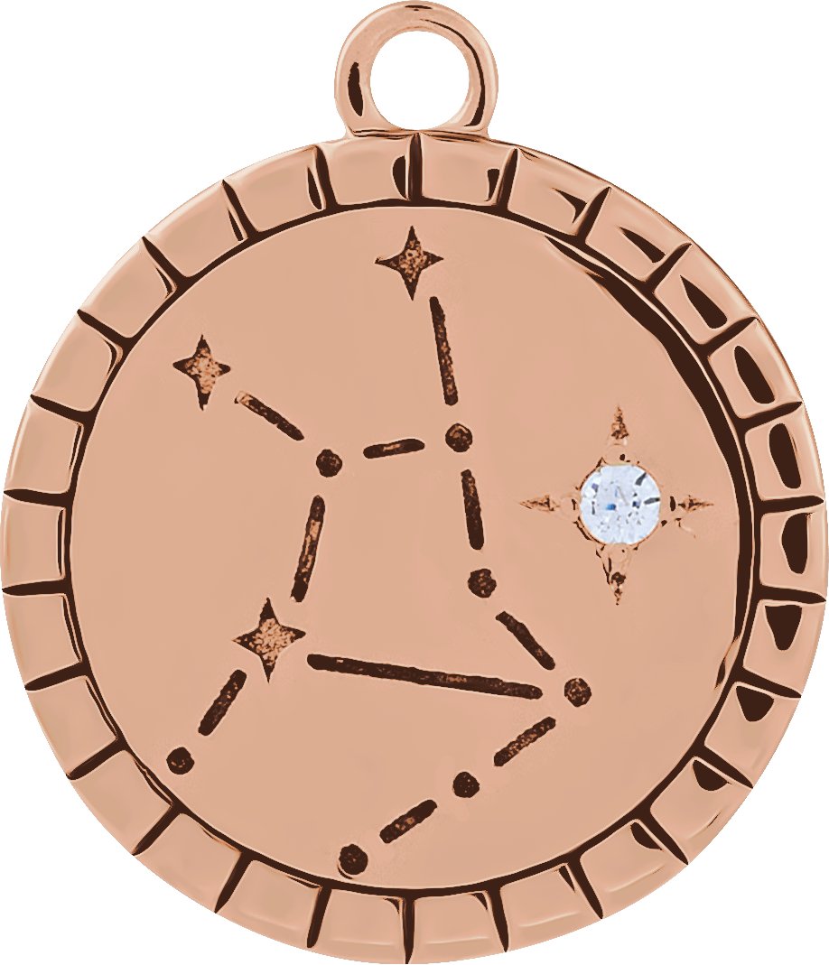 Accented Constellation Zodiac Dangle