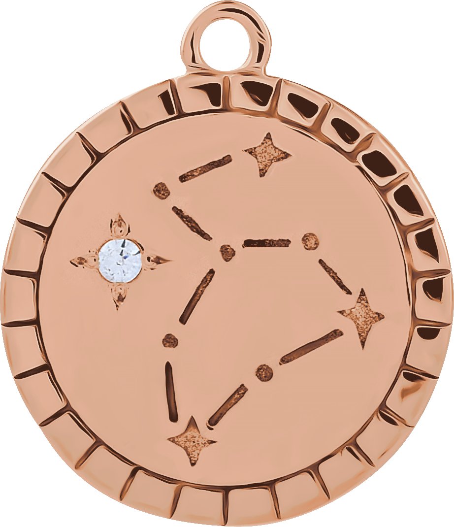 Accented Constellation Zodiac Dangle