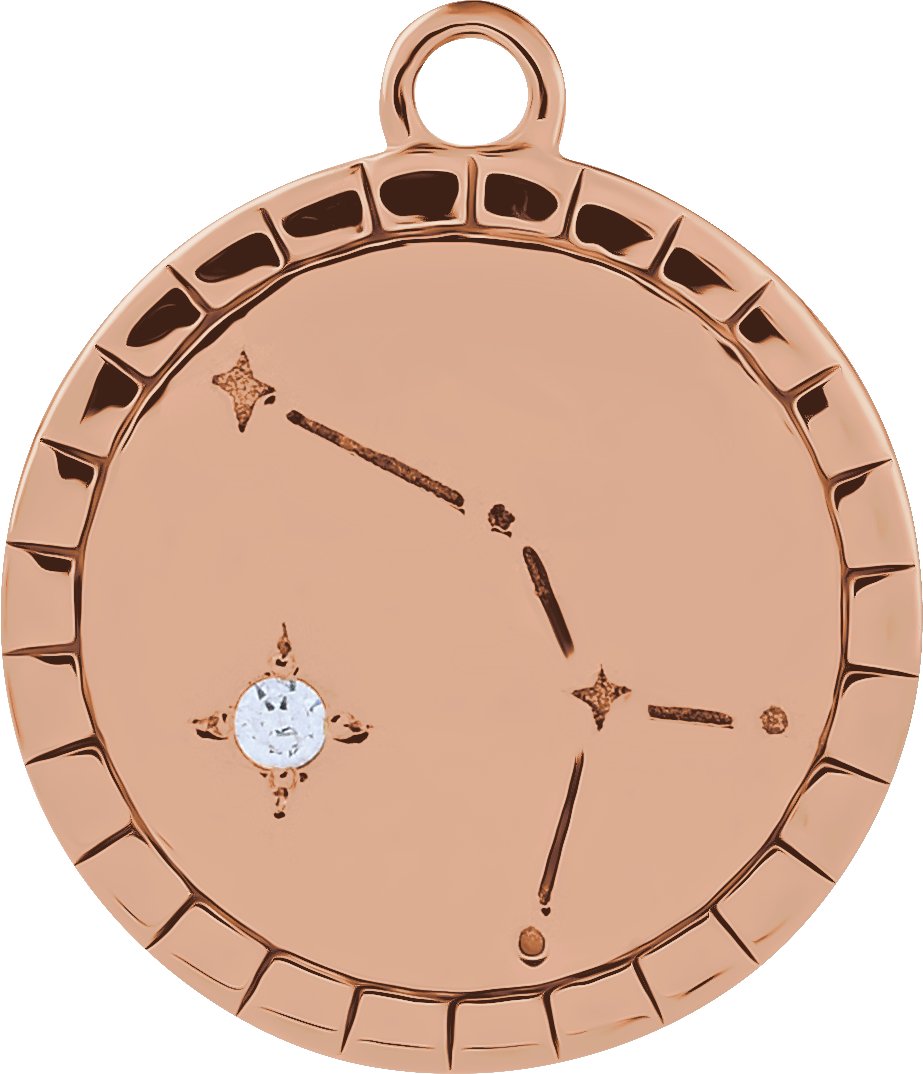 Accented Constellation Zodiac Dangle