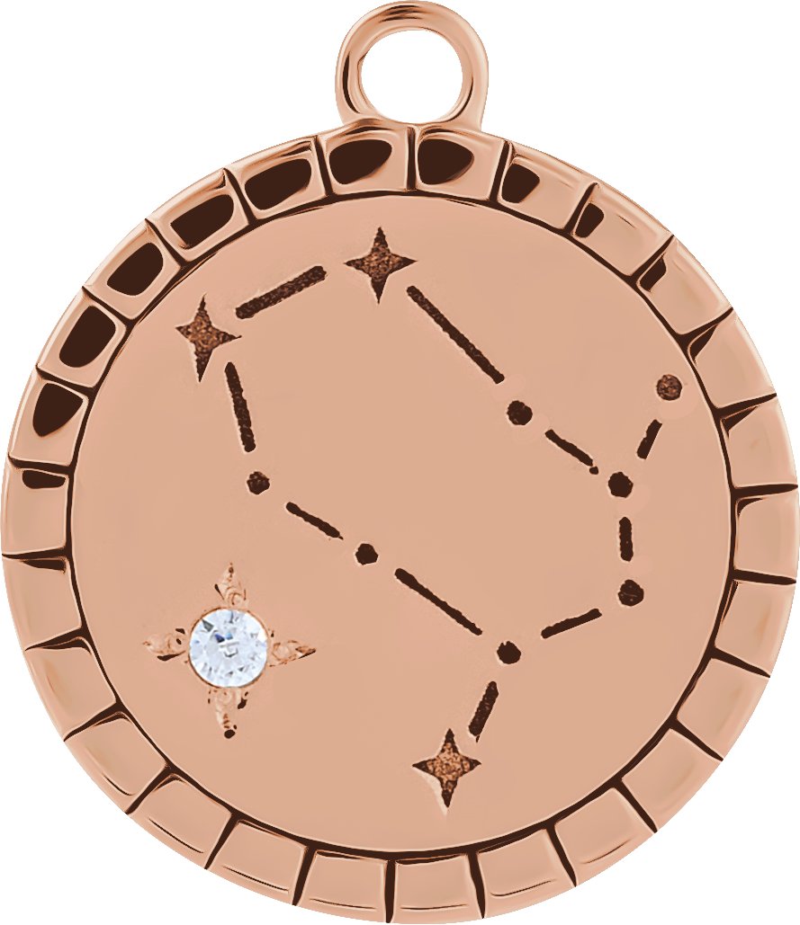 Accented Constellation Zodiac Dangle
