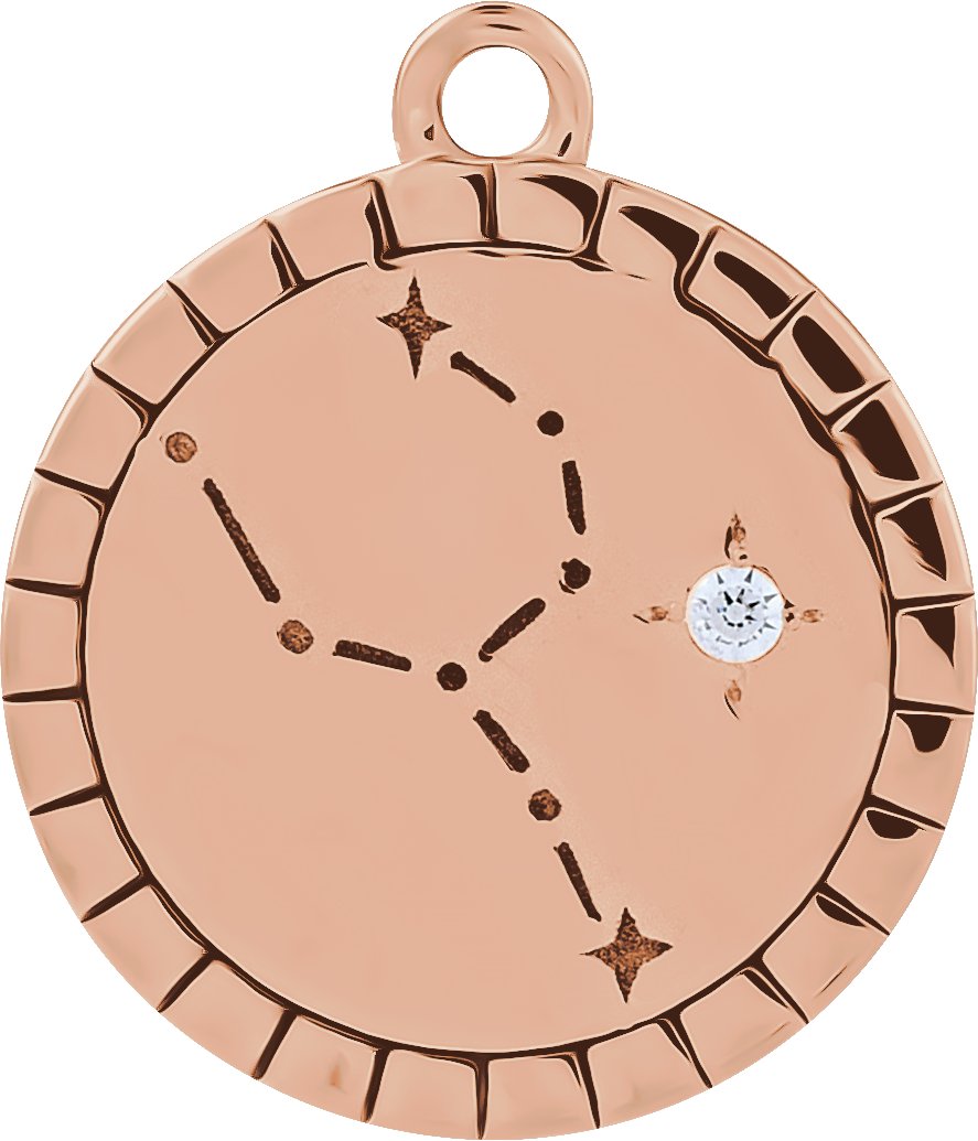 Accented Constellation Zodiac Dangle